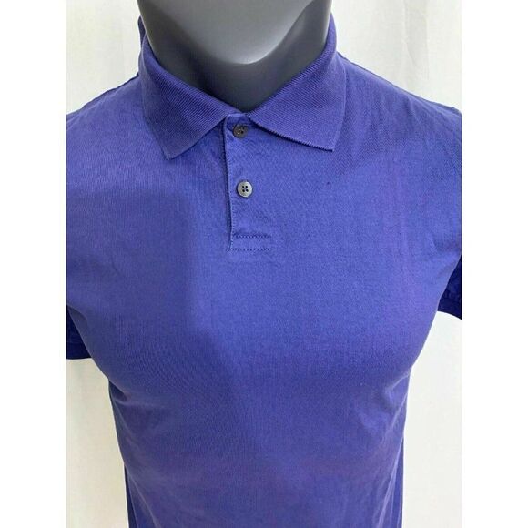 tricots st raphael Mens Solid Purple Short Sleeve Polo Top Shirt Small - Picture 2 of 5